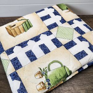 Home Collection Twin Americana Quilt Garden Design Cottagecore New